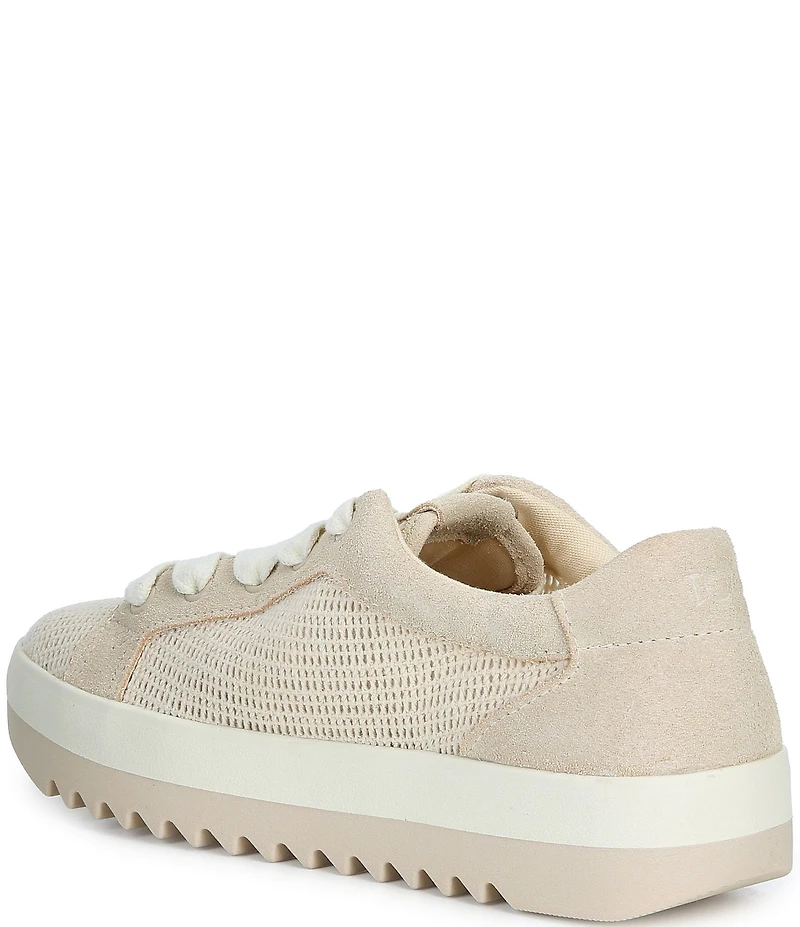 TOMS Women's Rea Mesh and Suede Sawtooth Platform Sneakers