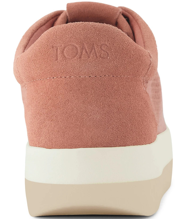 TOMS Women's Rea Mesh and Suede Sawtooth Platform Sneakers