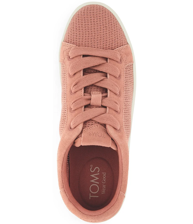 TOMS Women's Rea Mesh and Suede Sawtooth Platform Sneakers