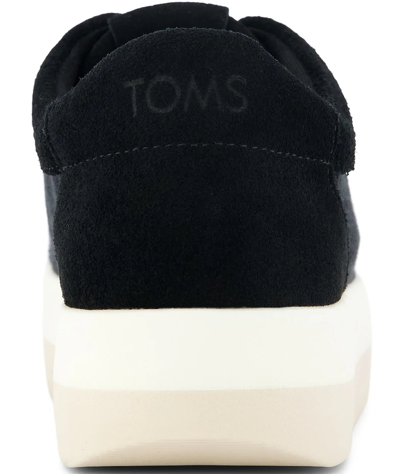 TOMS Women's Rea Mesh and Suede Sawtooth Platform Sneakers