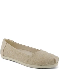 TOMS Women's Sparkle Woven Alpargata Ballet Flats