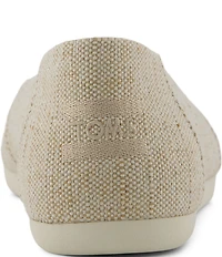 TOMS Women's Sparkle Woven Alpargata Ballet Flats