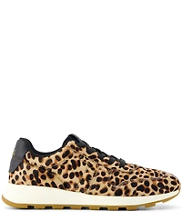 TOMS Women's TRVL LITE Retro Leopard Print Calf Hair Slip-On Sneakers