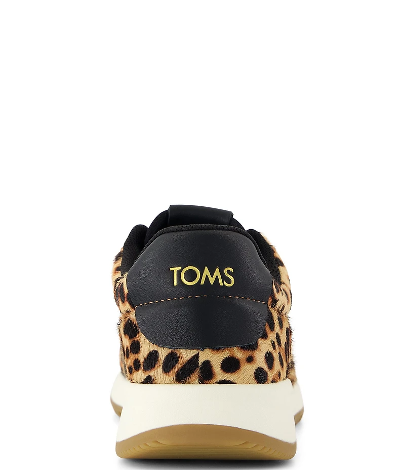 TOMS Women's TRVL LITE Retro Leopard Print Calf Hair Slip-On Sneakers