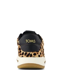 TOMS Women's TRVL LITE Retro Leopard Print Calf Hair Slip-On Sneakers