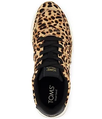 TOMS Women's TRVL LITE Retro Leopard Print Calf Hair Slip-On Sneakers