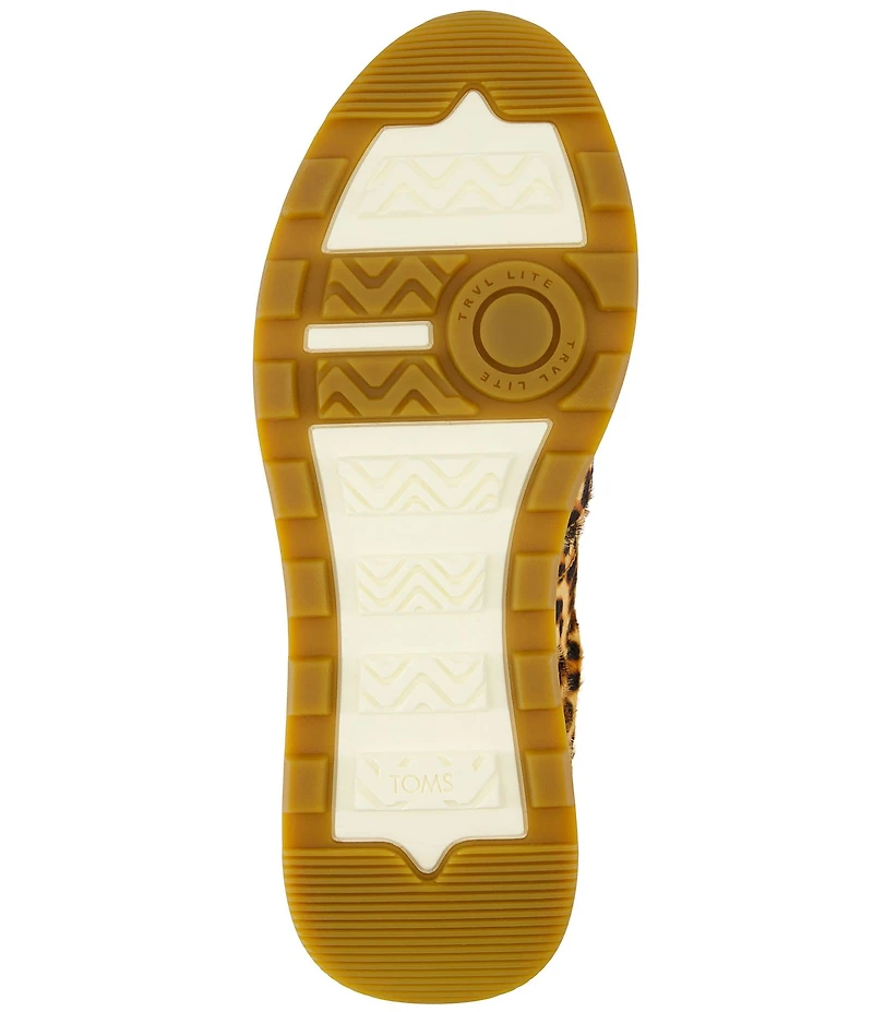 TOMS Women's TRVL LITE Retro Leopard Print Calf Hair Slip-On Sneakers