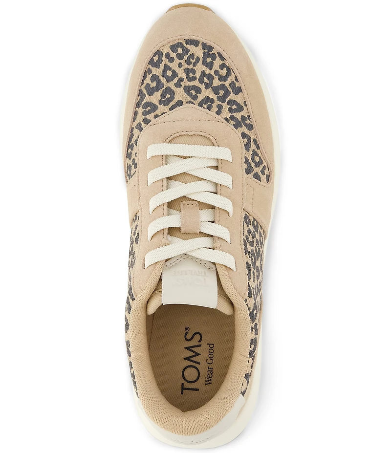 TOMS Women's TRVL LITE Retro Leopard Print Sneakers