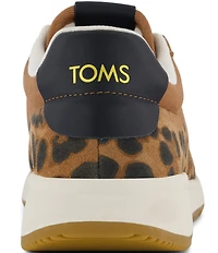 TOMS Women's Trvl Lite Retro Suede Leopard Print Sneakers