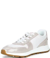 TOMS Women's TRVL LITE Retro Water-Repellent Shimmer Sneakers