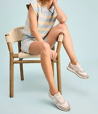 TOMS Women's TRVL LITE Retro Water-Repellent Shimmer Sneakers