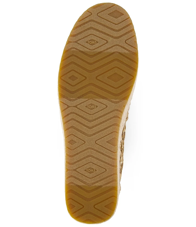TOMS Women's Valencia Basketweave Platform Espadrille Loafers