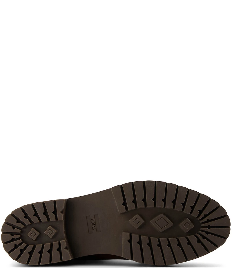 TOMS Wylder Nubuck Suede Faux Fur Lined Hiker Lugged Booties