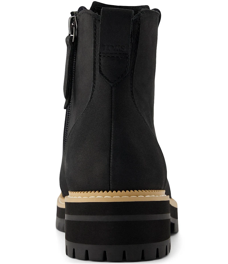 TOMS Wylder Nubuck Suede Hiker Lugged Booties