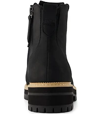 TOMS Wylder Nubuck Suede Hiker Lugged Booties