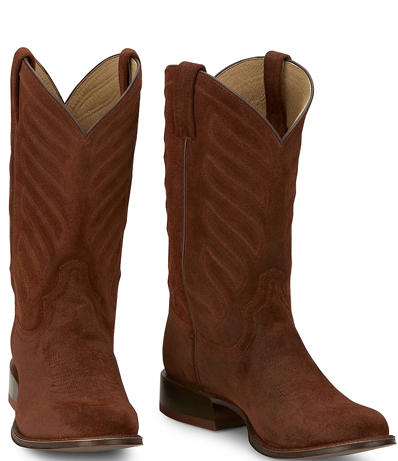 Tony Lama Men's Amado 12#double; Suede Western Boots