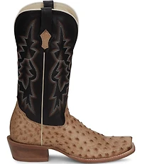 Tony Lama Men's Rylen II Leather Full Quill Ostrich Western Boots