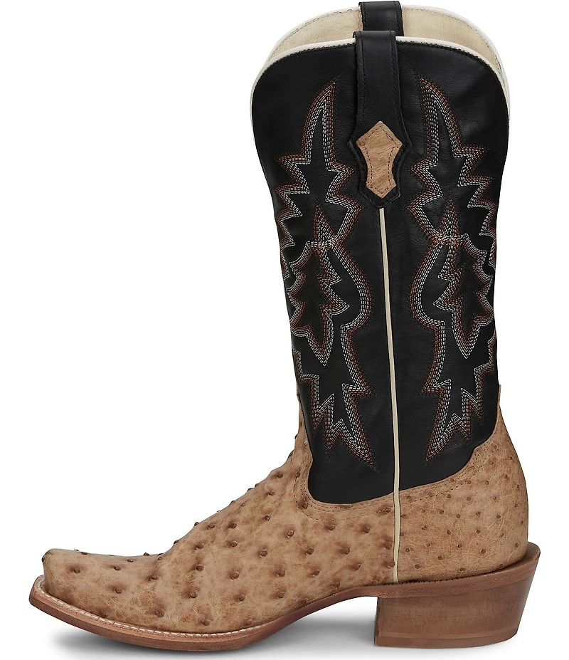 Tony Lama Men's Rylen II Leather Full Quill Ostrich Western Boots