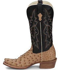 Tony Lama Men's Rylen II Leather Full Quill Ostrich Western Boots
