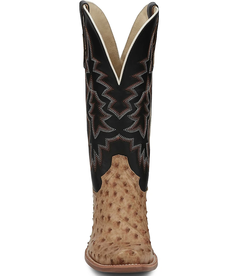 Tony Lama Men's Rylen II Leather Full Quill Ostrich Western Boots