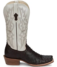 Tony Lama Men's Rylen II Leather Full Quill Ostrich Western Boots