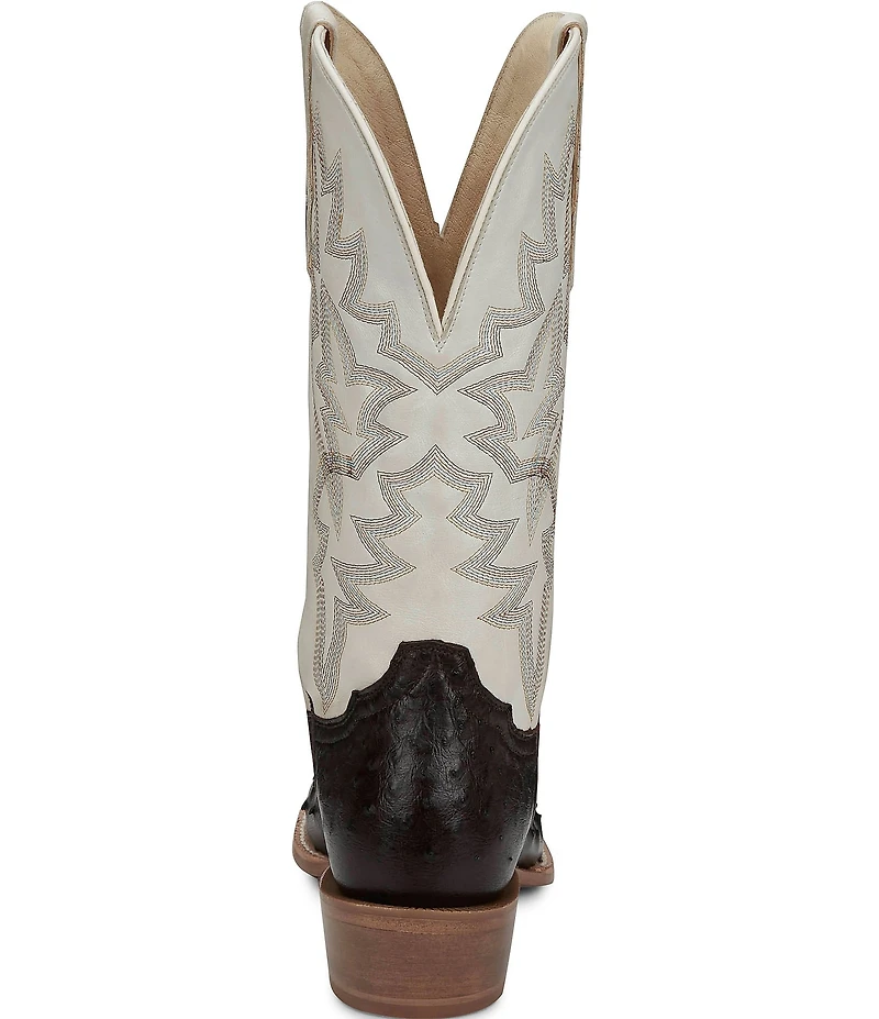 Tony Lama Men's Rylen II Leather Full Quill Ostrich Western Boots