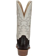 Tony Lama Men's Rylen II Leather Full Quill Ostrich Western Boots