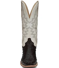 Tony Lama Men's Rylen II Leather Full Quill Ostrich Western Boots