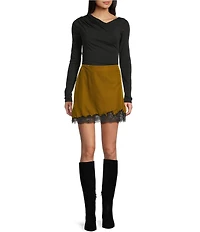 TOPSHOP Asymmetric Slash Top