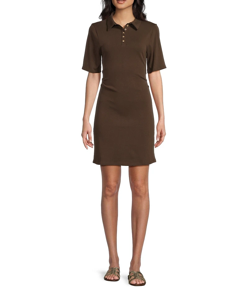 TOPSHOP Cinch Waist Mini Dress