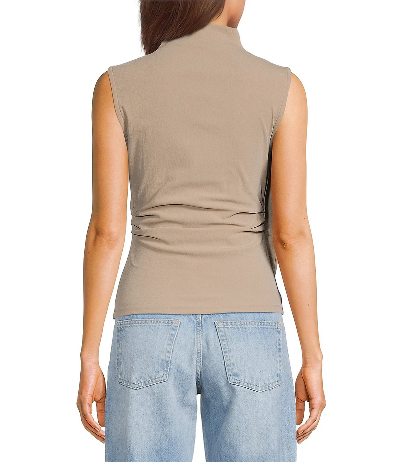 TOPSHOP Cinch Waist Scarf Detail Top