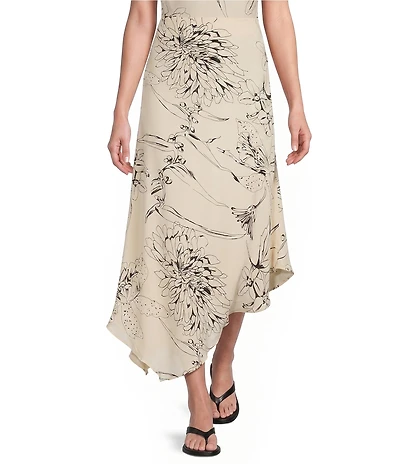 TOPSHOP Co Ord Bias Maxi Sketched Floral Slip Skirt
