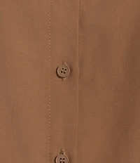 TOPSHOP Collared Long Sleeve Micro Mini Shirt Dress