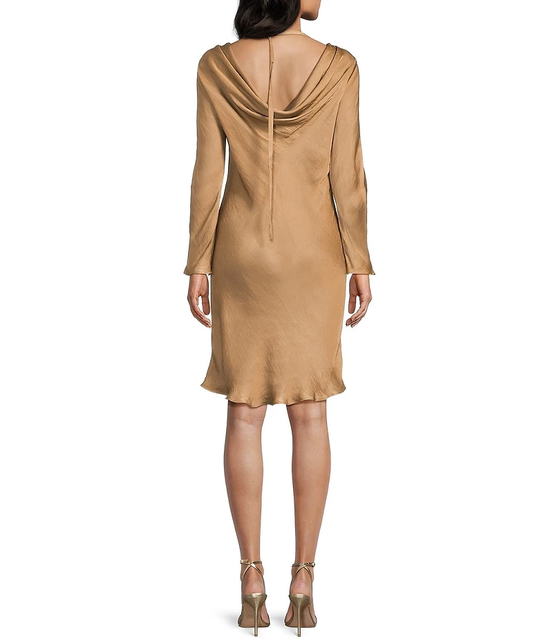 TOPSHOP Cowl Back Long Slip Dress