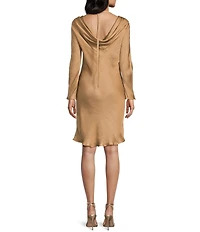 TOPSHOP Cowl Back Long Slip Dress