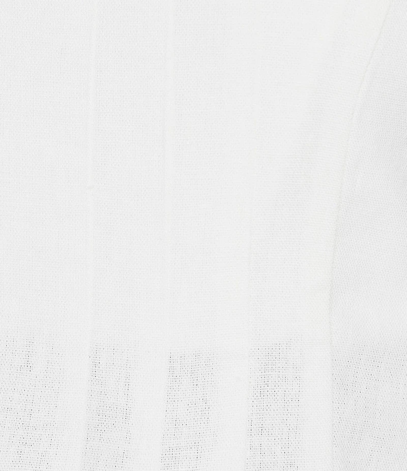 TOPSHOP Curve Hem Square Neck Sleeveless Pullover Linen Top