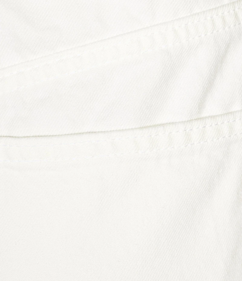 TOPSHOP Denim Raw Hem A-Line Mom Shorts