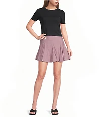 TOPSHOP Godet Hem Mini Skirt