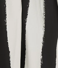 TOPSHOP Halter Deep Hem Trapeze Stripe Mini Dress
