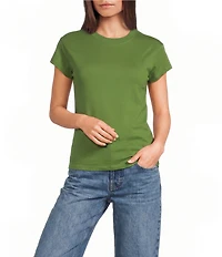 TOPSHOP Knit Everyday Crew Neck Short Sleeve T-Shirt