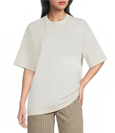 TOPSHOP Knit Heavyweight Interlock Oversized T-Shirt