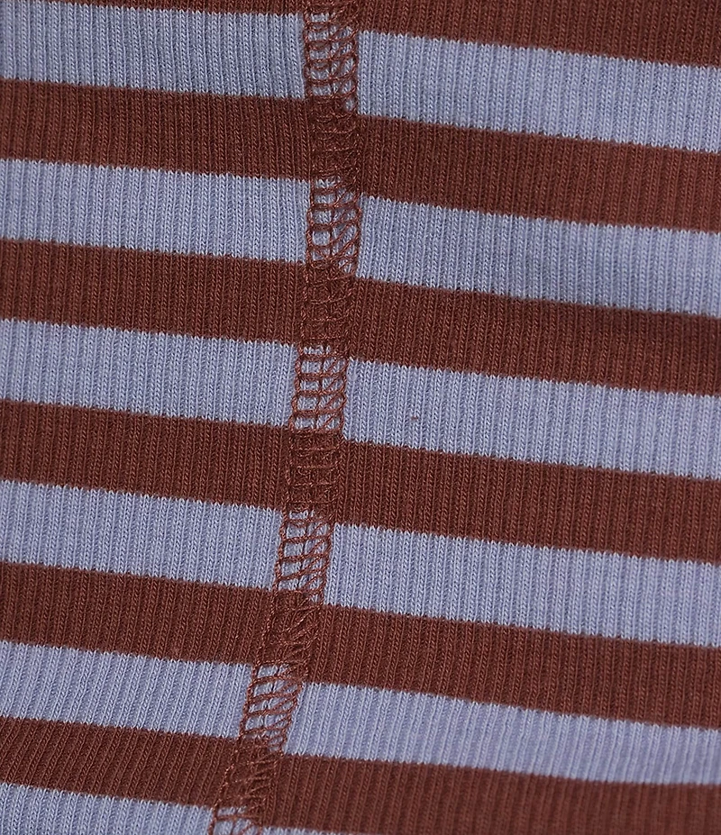 TOPSHOP Knit Ribbed Stripe Racerback Tank Top