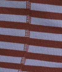 TOPSHOP Knit Ribbed Stripe Racerback Tank Top