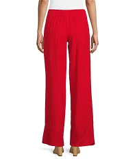 TOPSHOP Linen Wide Leg Drawstring Pants