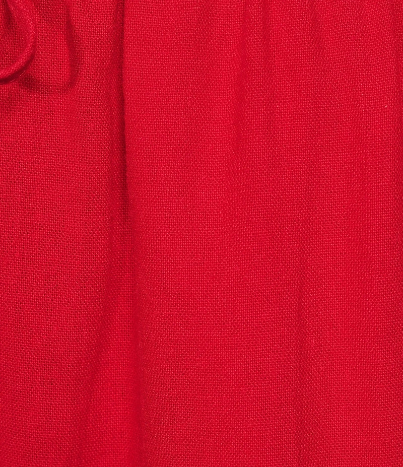 TOPSHOP Linen Wide Leg Drawstring Pants