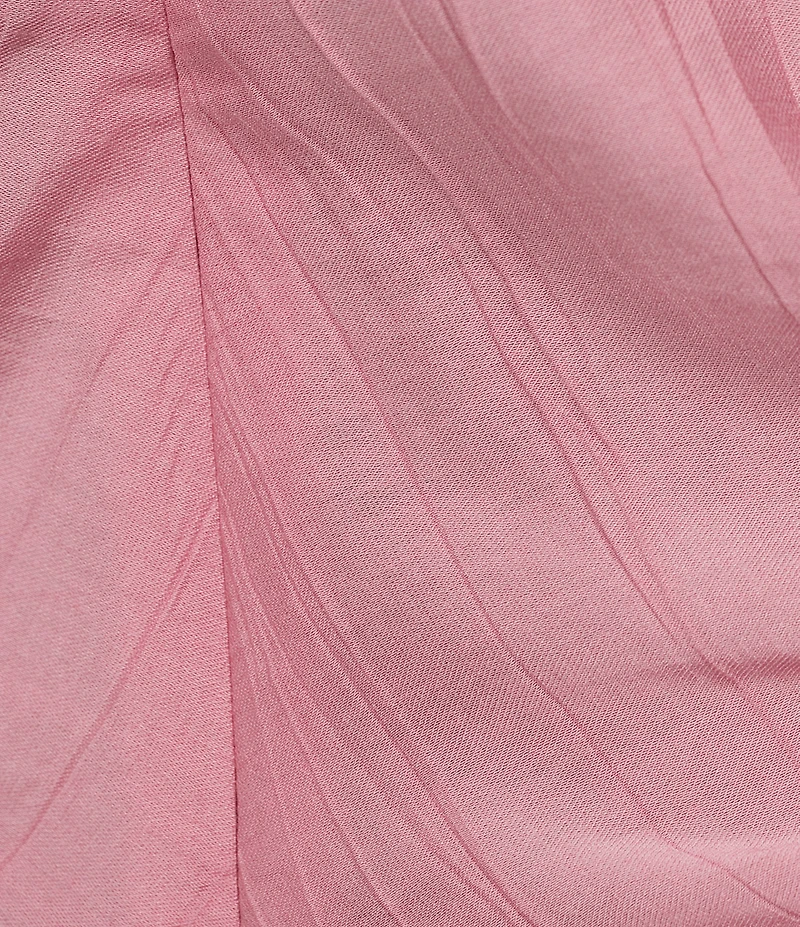 TOPSHOP Long Puffy Sleeve Ruched Tie Side Top