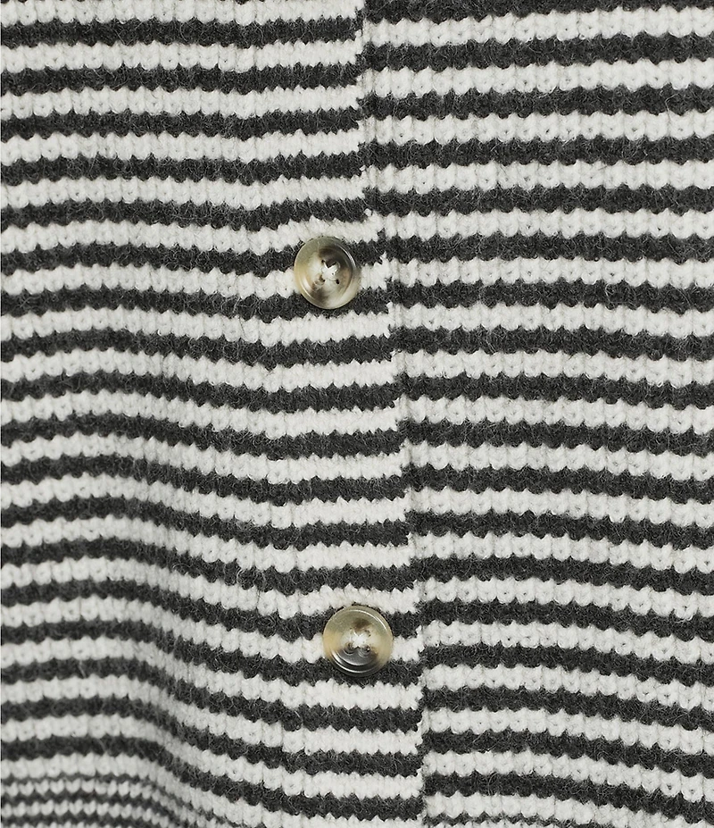 TOPSHOP Long Sleeve Scarf Stripe Cardigan