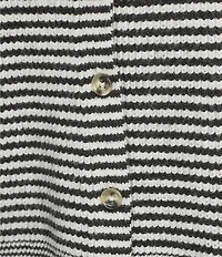 TOPSHOP Long Sleeve Scarf Stripe Cardigan