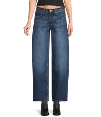 TOPSHOP Low Rise Wide Leg Jeans