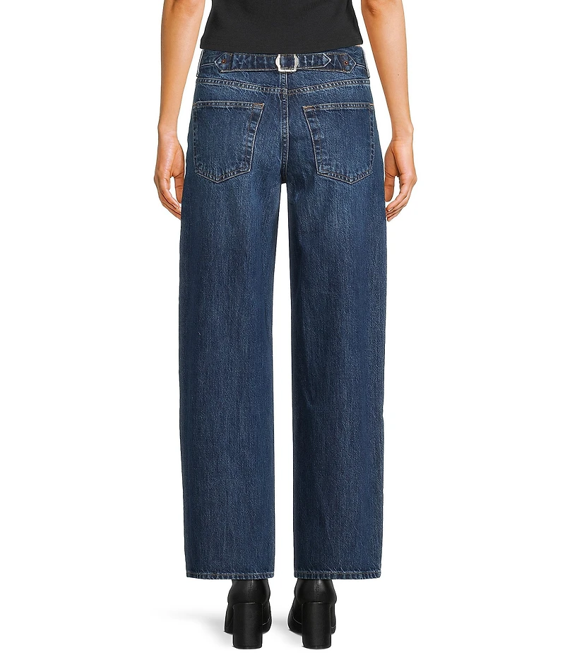 TOPSHOP Low Rise Wide Leg Jeans